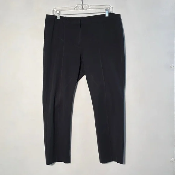 J. JILL Premium Bi-Stretch Minimalist/Career Two Pocket Black Ankle Pant SZ 12 - Picture 2 of 14